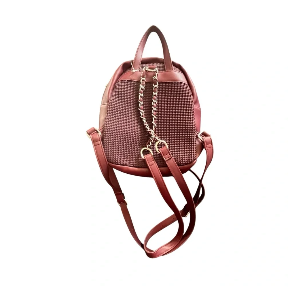 Steve Madden Embellished Rhinestone Mini Backpack - Picture 4 of 5